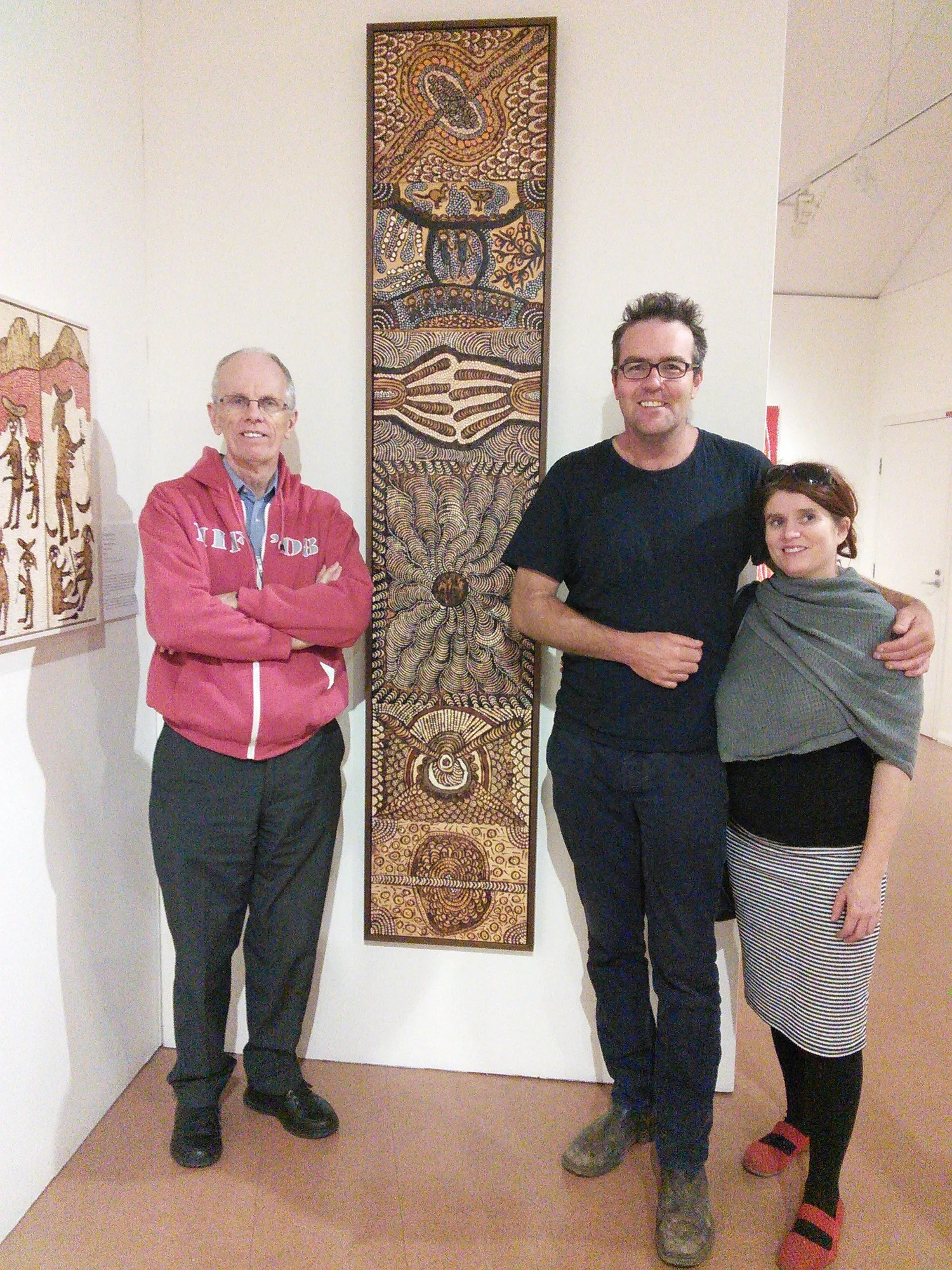 At Araluen Art Centre with Ben Wall & Neridah Stockley