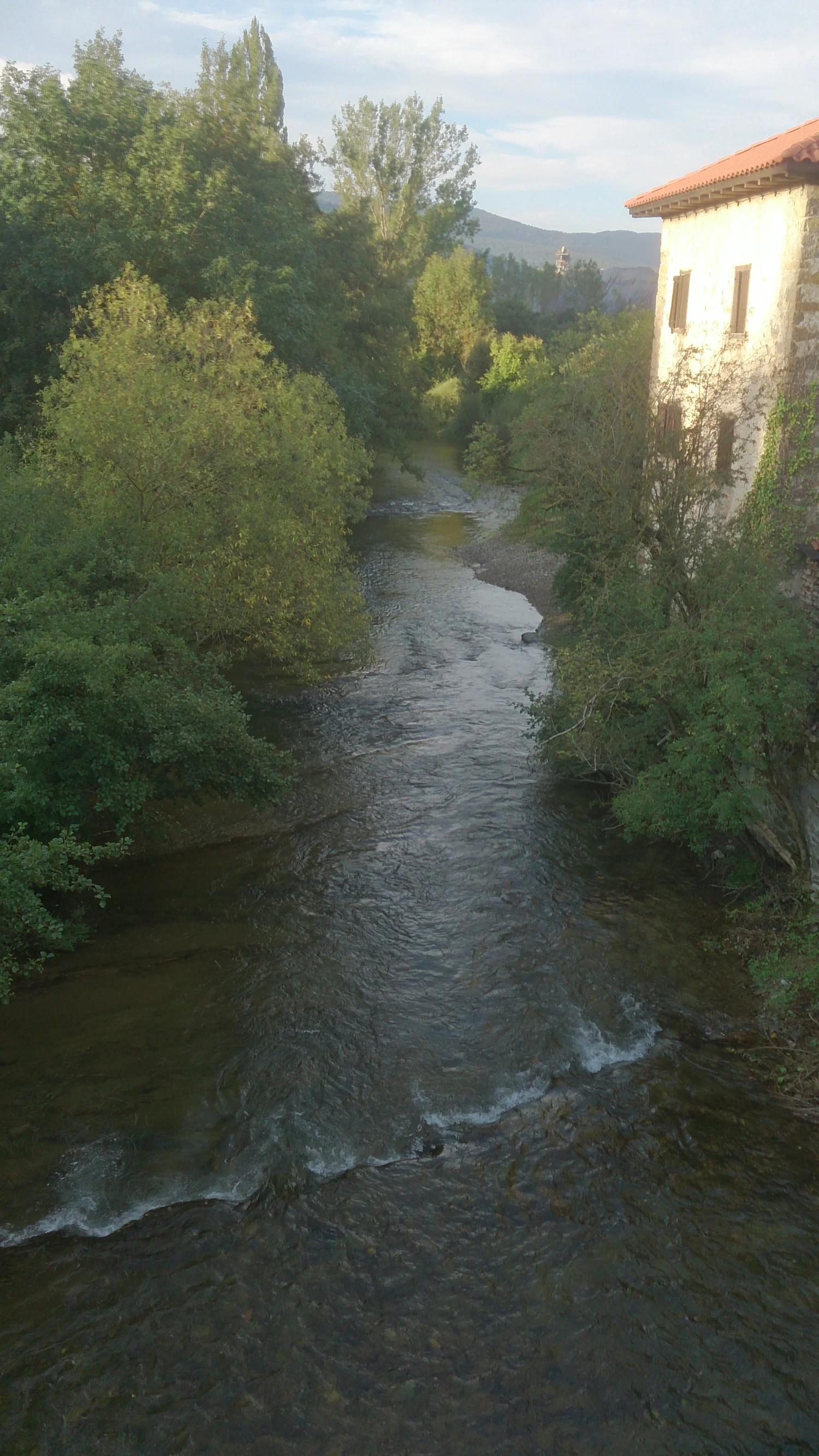 From the bridge leaving Zubiri in the Navarra district (Nth East)  Spain .JPG