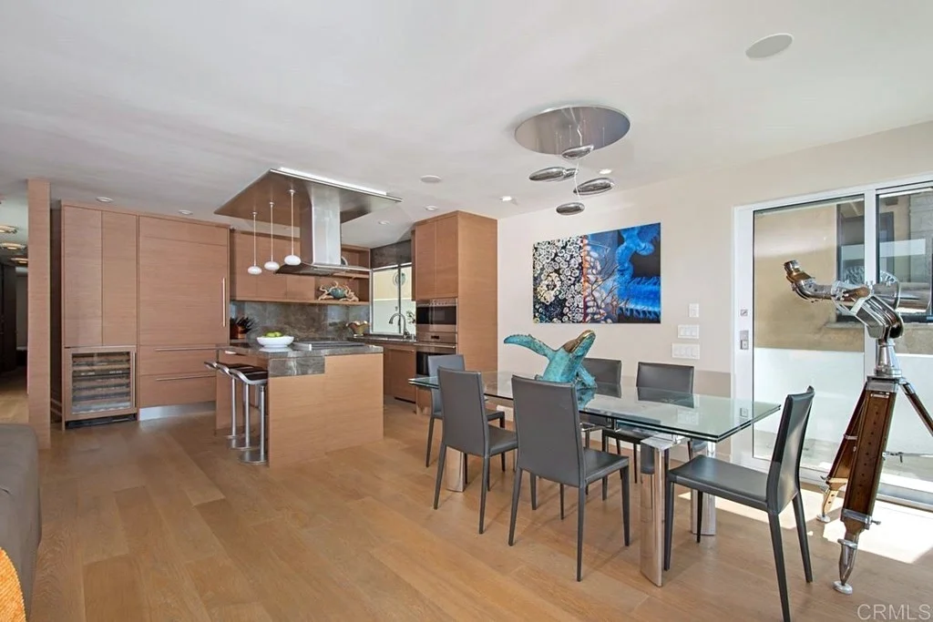 Dana Montlack's Artwork decorating a coastal Del Mar residence.