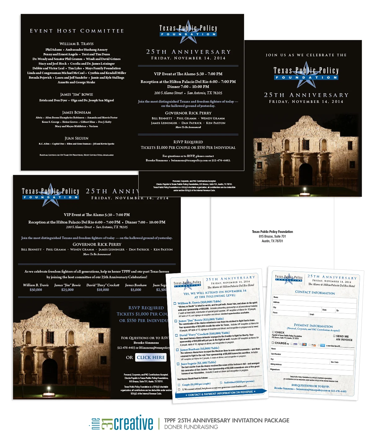 TPPF 25th Anniversary Invitation Package - Doner Fundraising