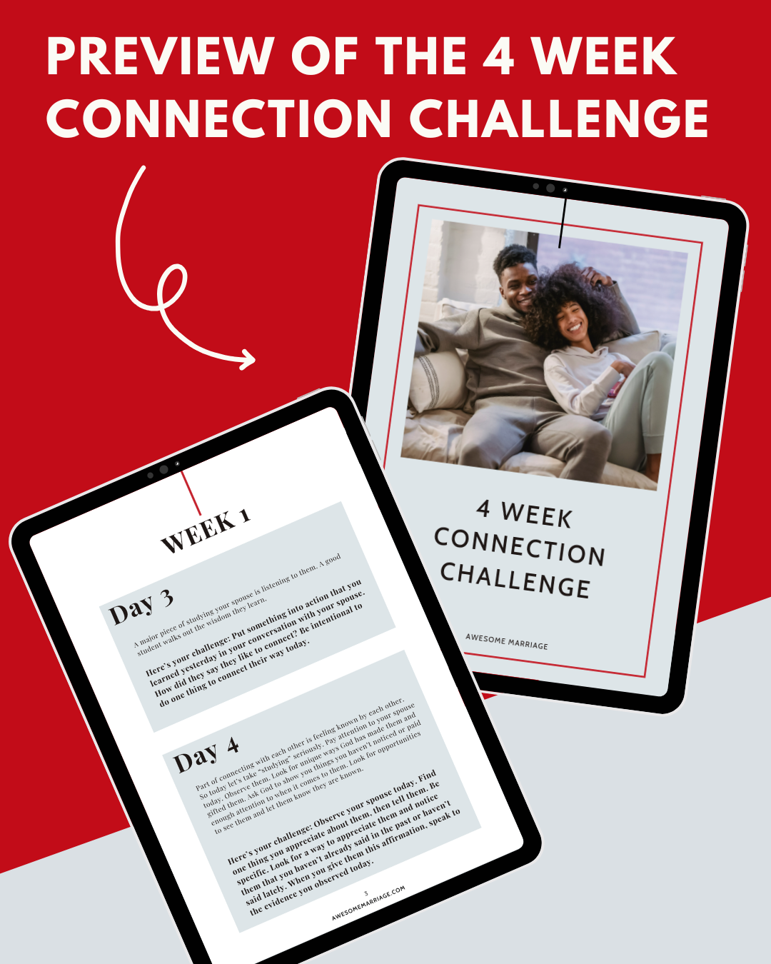 4 Week Connection Challenge — Awesome Marriage — Marriage ...