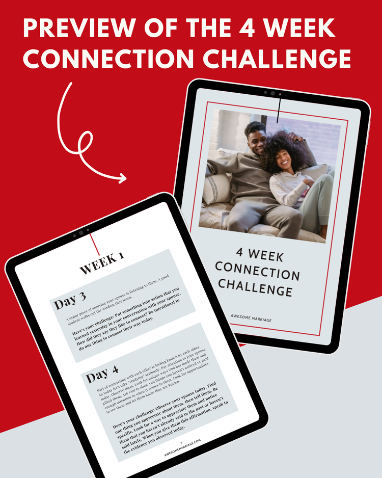 Week Connection Issues 4 Week Connection Challenge — Awesome Marriage — Marriage ...