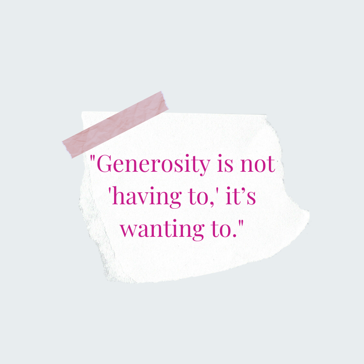 Generosity