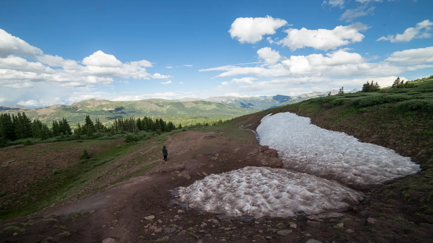 SNOW AT THE TOP OF VAIL PASS