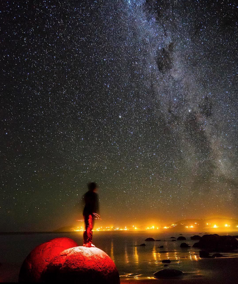 MOERAKI BOULDERS AT NIGHT | MOERAKI BEACH, SOUTH ISLAND, NEW ZEALAND