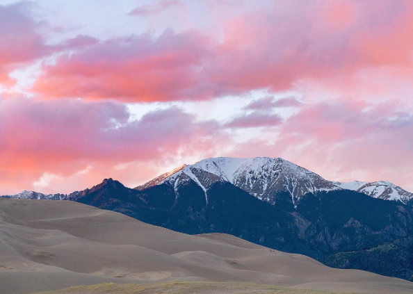 GREAT SAND DUNES NATIONAL PARK, GOLDEN HOUR, SOUTHERN COLORADO