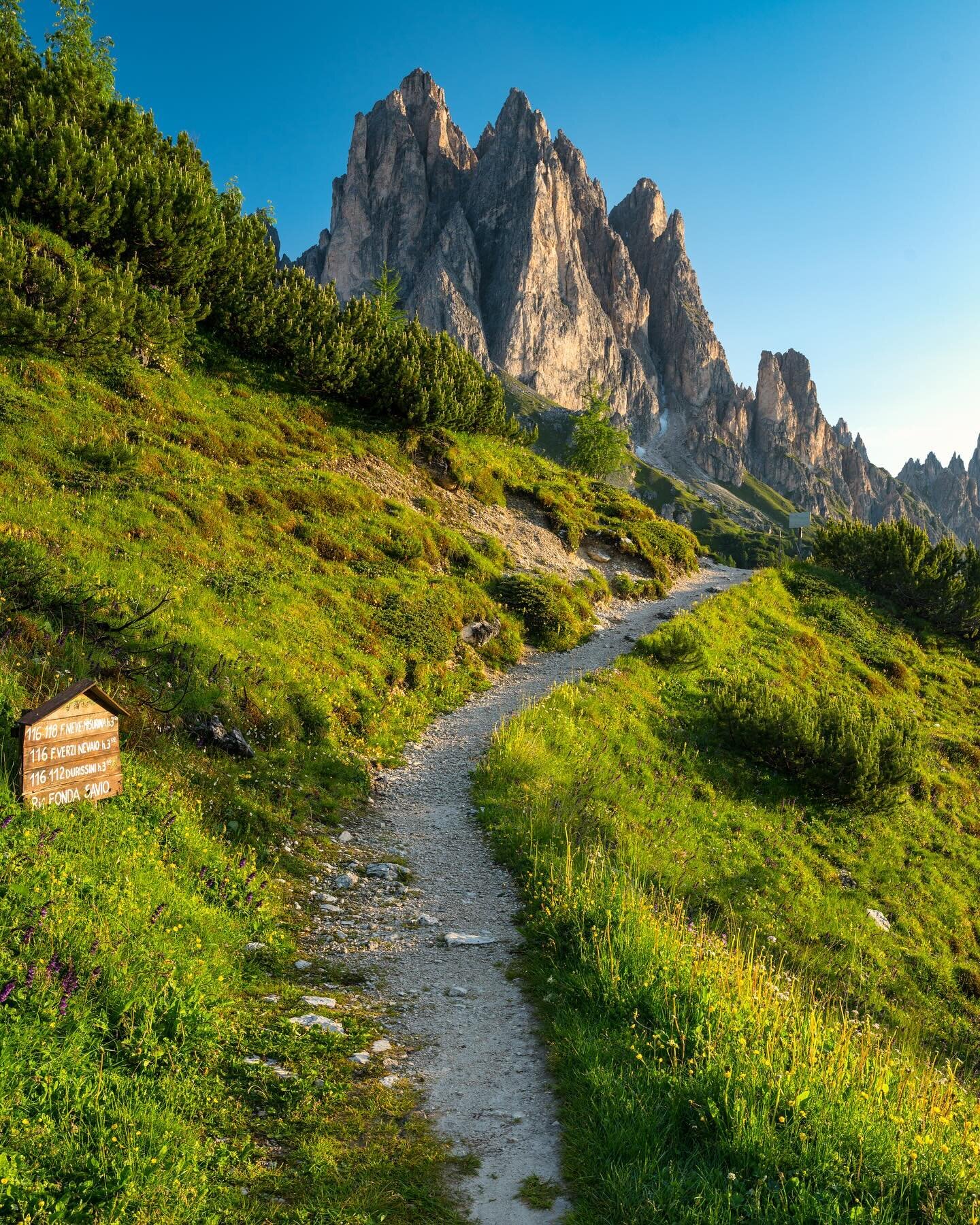 I woke up early when you&rsquo;re surrounded by the towering peaks of the Dolomites&hellip; it&rsquo;s like why not wake up early? I grabbed my camera, managed to not bonk my head on the skinny ladder heading down from the attic where our bunk room w