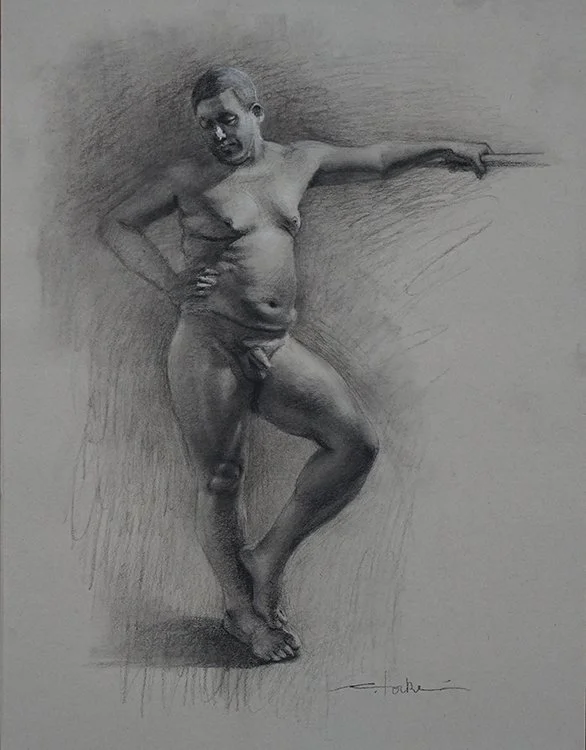 Jonathan, charcoal 