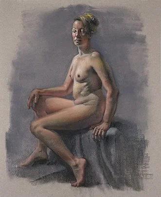 Mickey, charcoal, pastel, sauce 