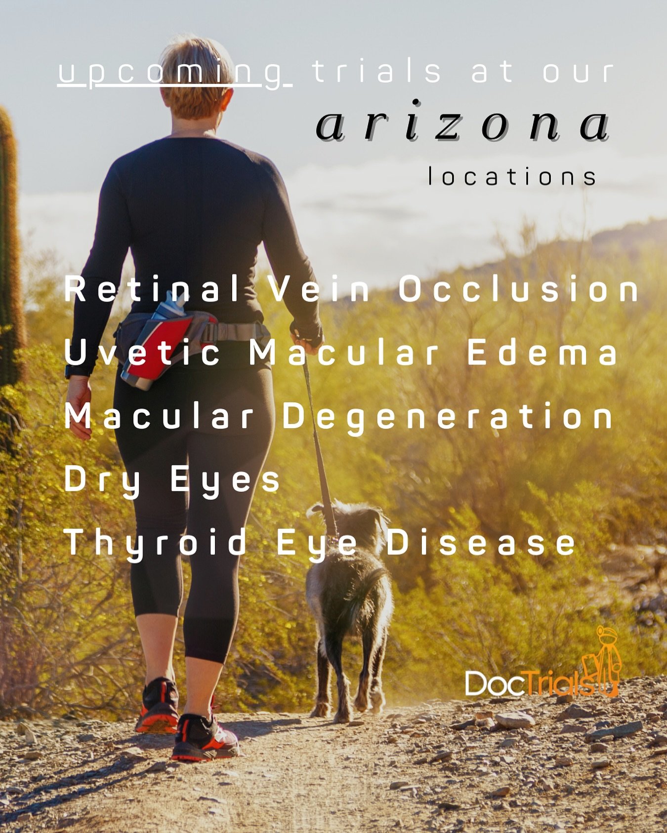 Can you believe it&rsquo;s already August? We&rsquo;re excited to announce our upcoming studies this month at our Arizona locations: retinal vein occlusion, uveitic macular edema, macular degeneration, and dry eyes. If you or someone you know might b