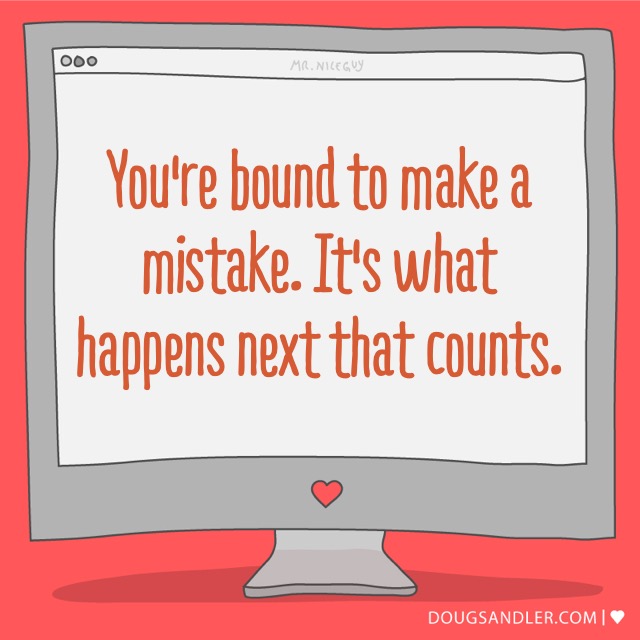 What happens after the mistake