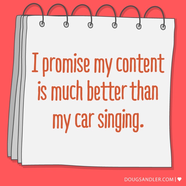 About content and car singing