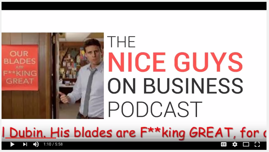 Dollar Shave Club Advertising Pitch....check it out on YouTube.