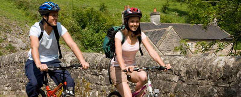 Cycling at Wetton Mill