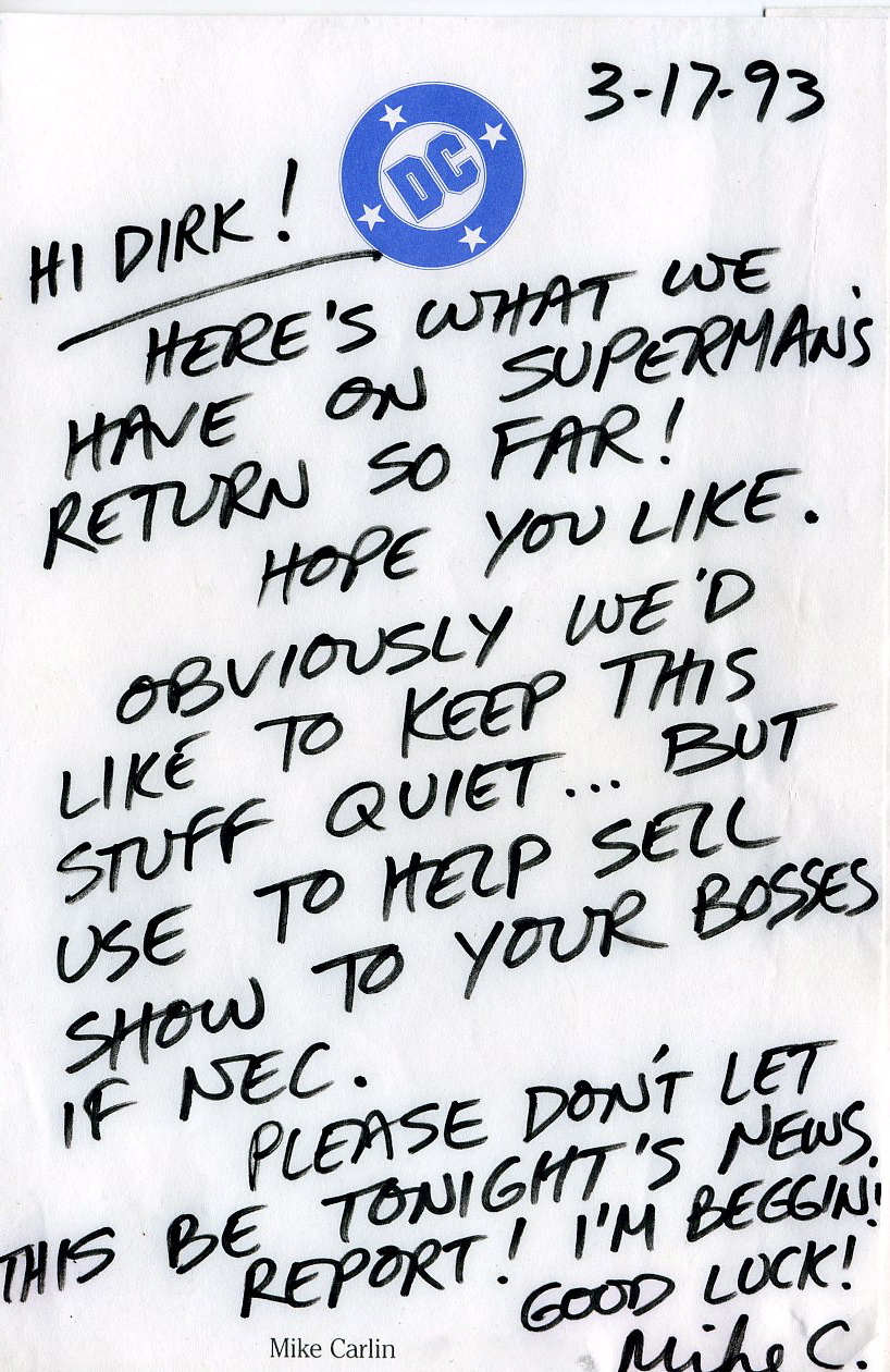 one of mike carlin's notes