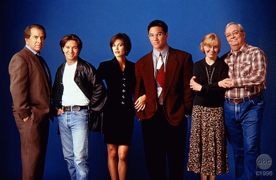 Lane smith, justin whalin, teri hatcher, dean cain, k callen & eddie jones