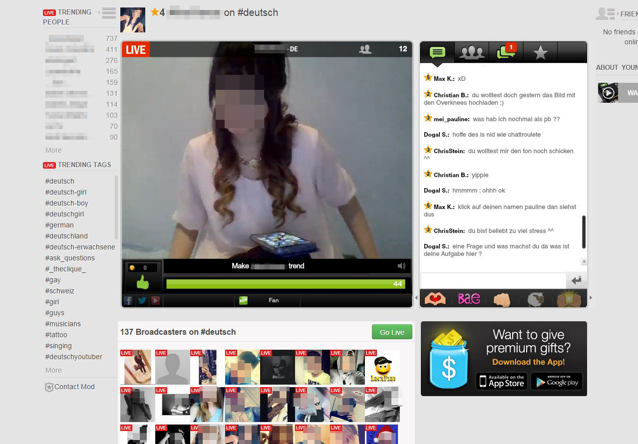 Screenshot YouNow