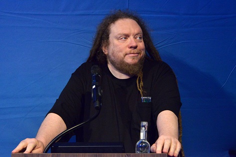 Jaron Lanier in Berlin beim „Digital Masterminds @Base_Camp“ Foto: Base_Camp/Presse
