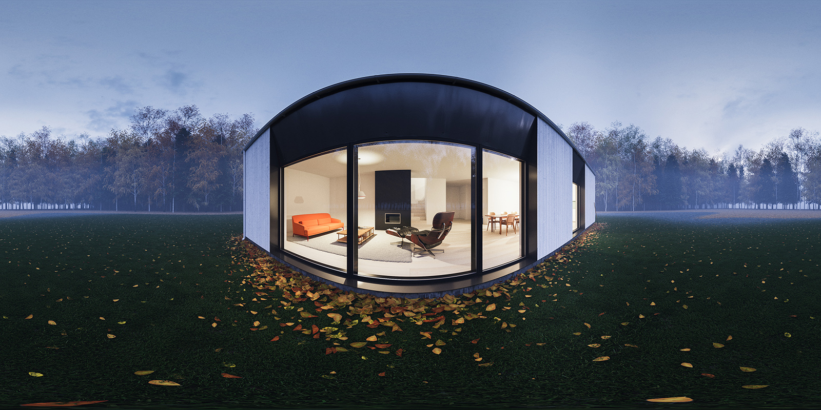 the rendered equirectangular (?) image