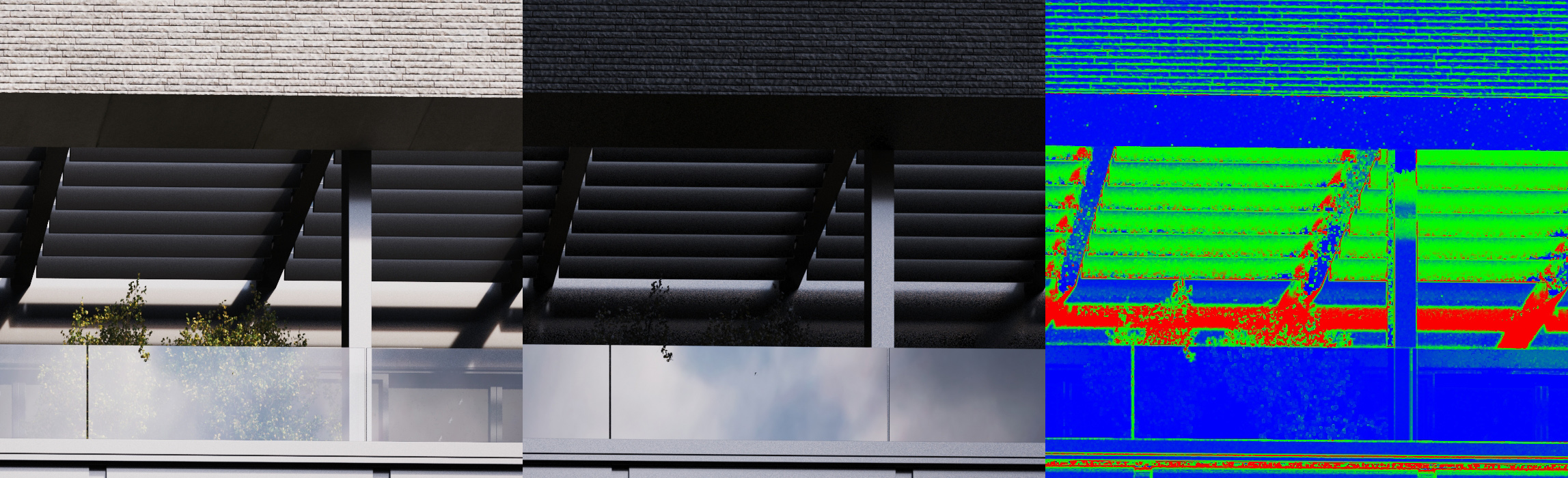 render 'B' - turned Max Ray Intensity on. render time: 6 mins 49 s