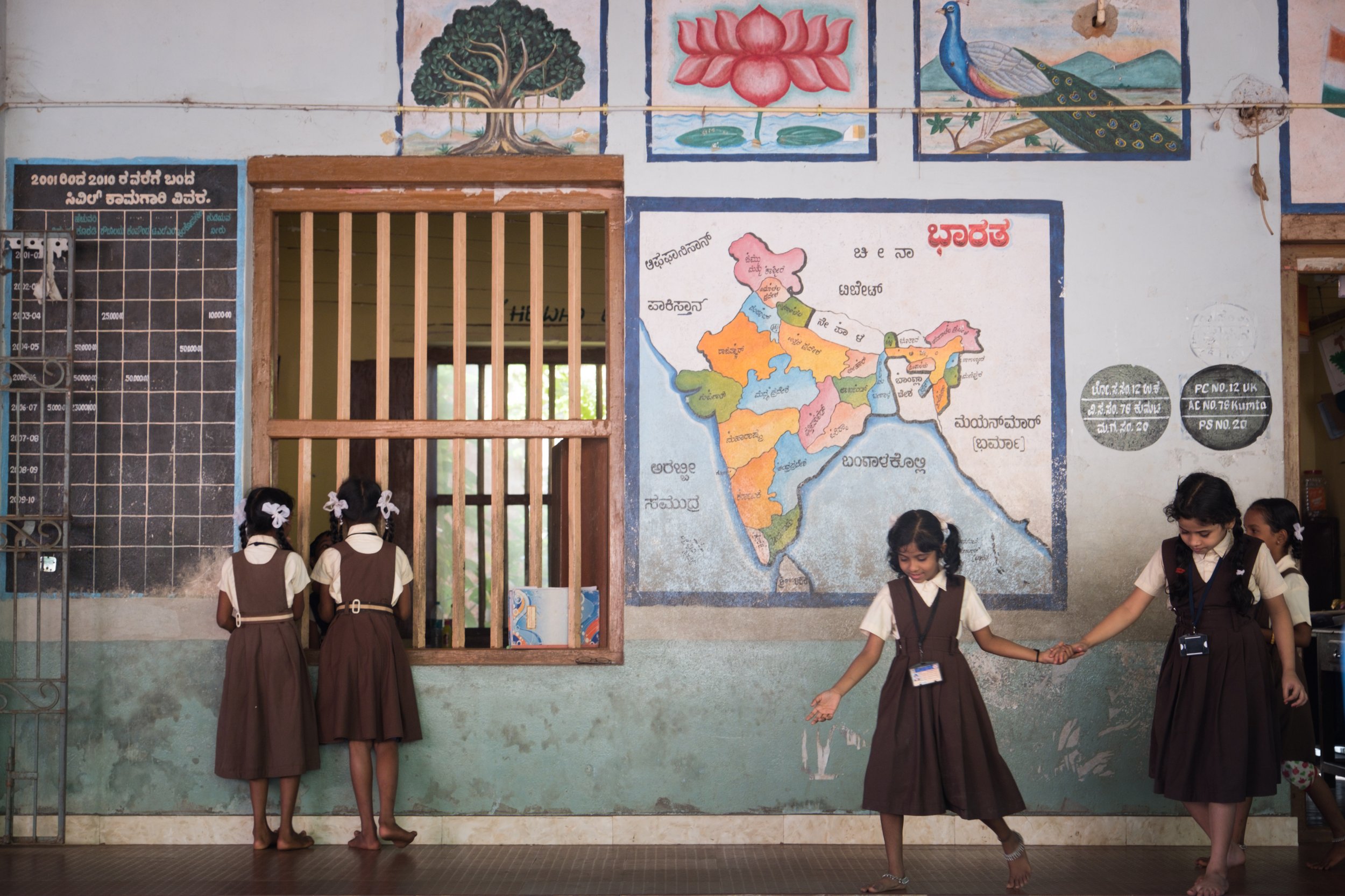  Students at a school in Gokarna, Karnataka, India 