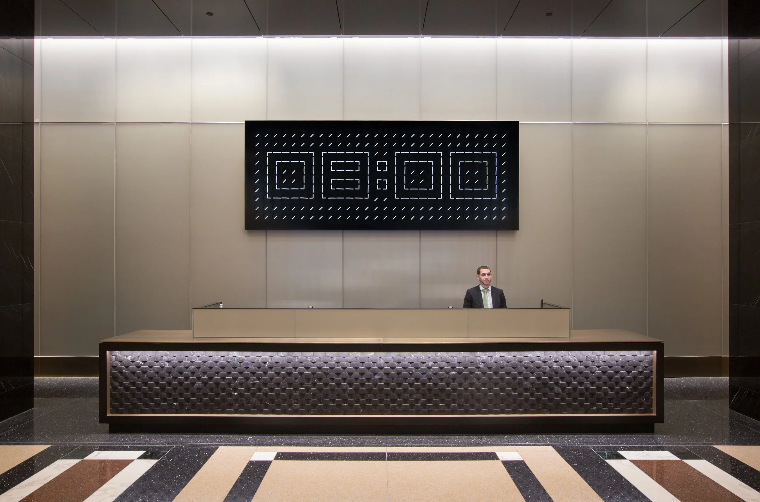 A million Times 280, clock and kinetic artwork by Humans since 1982 (at 75-101 Federal Street Boston), 2016