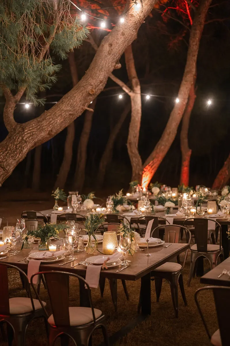 candle and decor wedding in sinterina