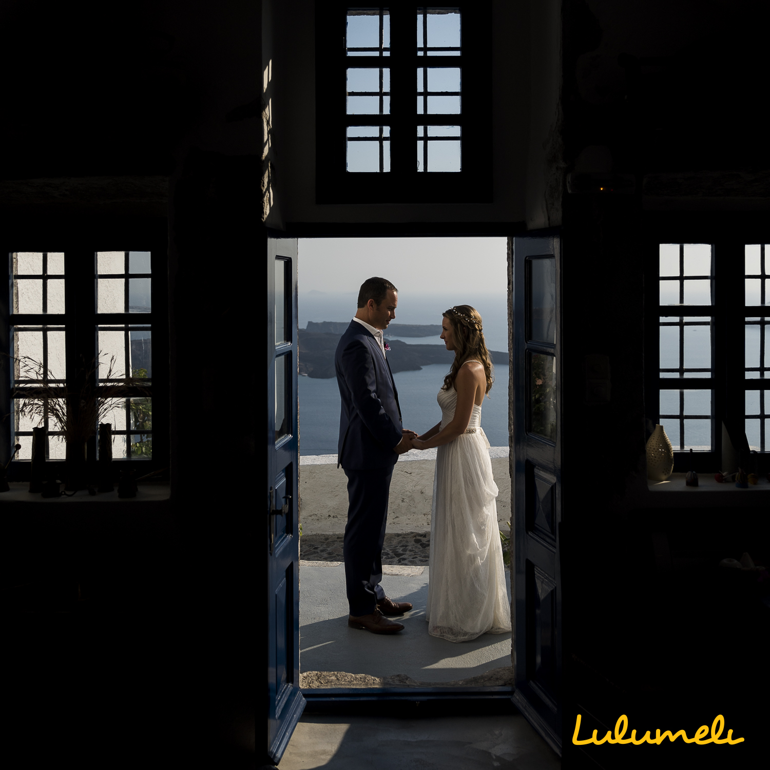 santorini elopement photography