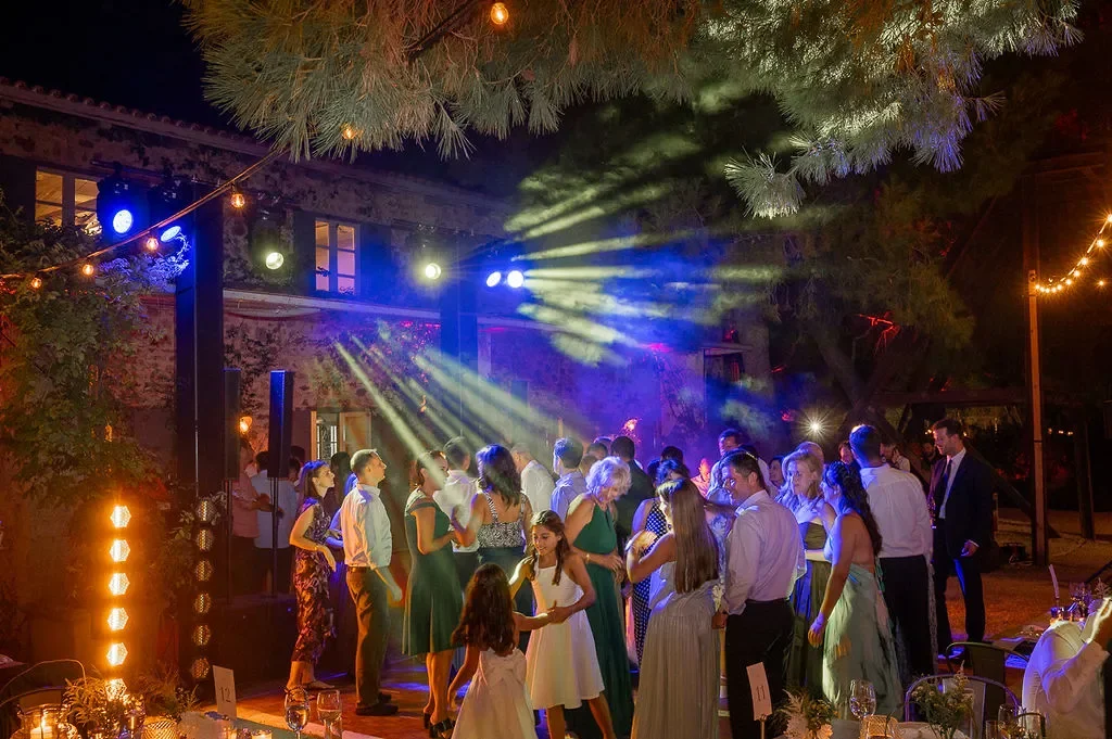 starlit wedding party in sinterina