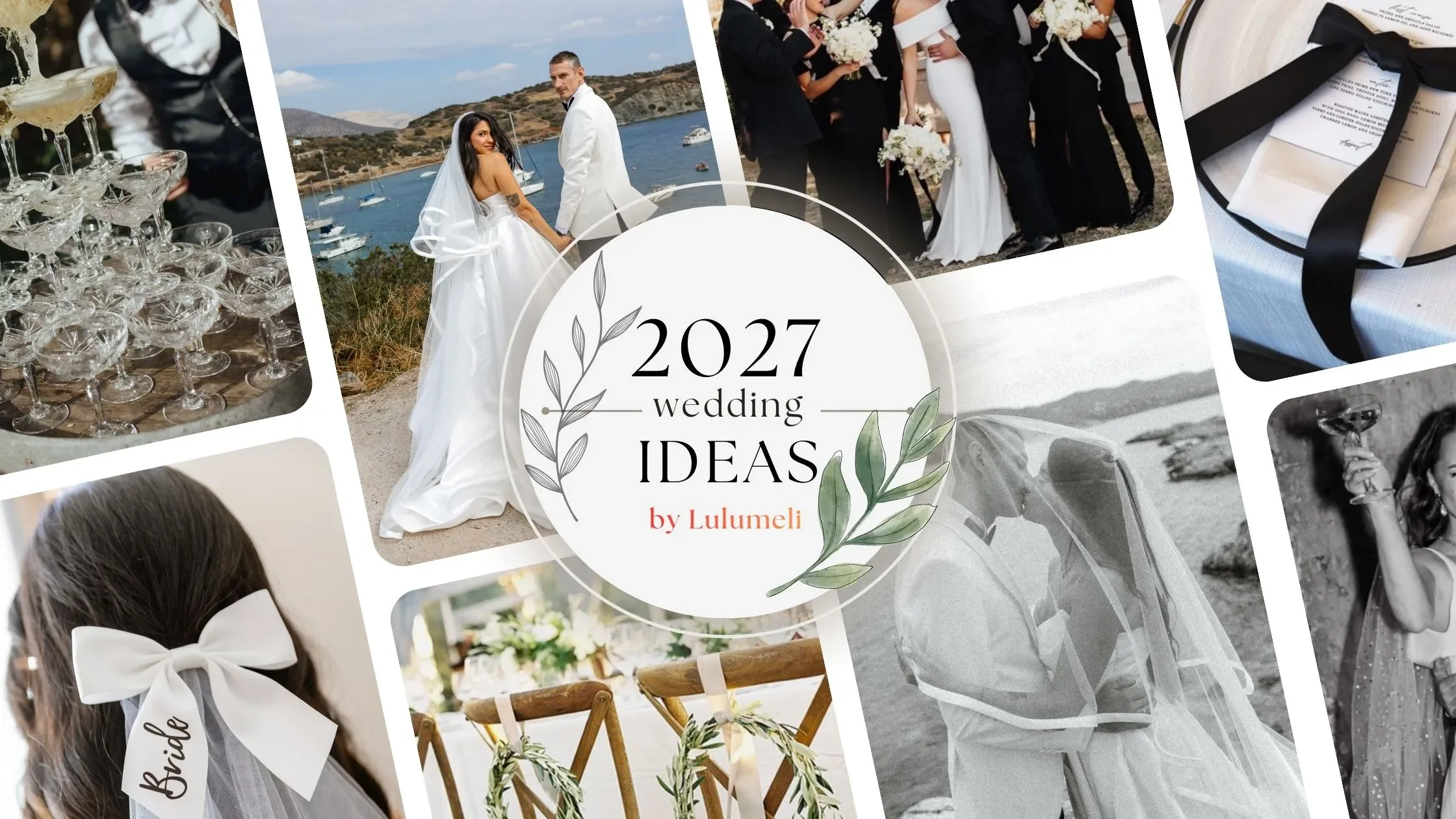 collage of wedding ideas for 2027