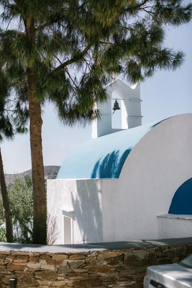 wedding in ios island church