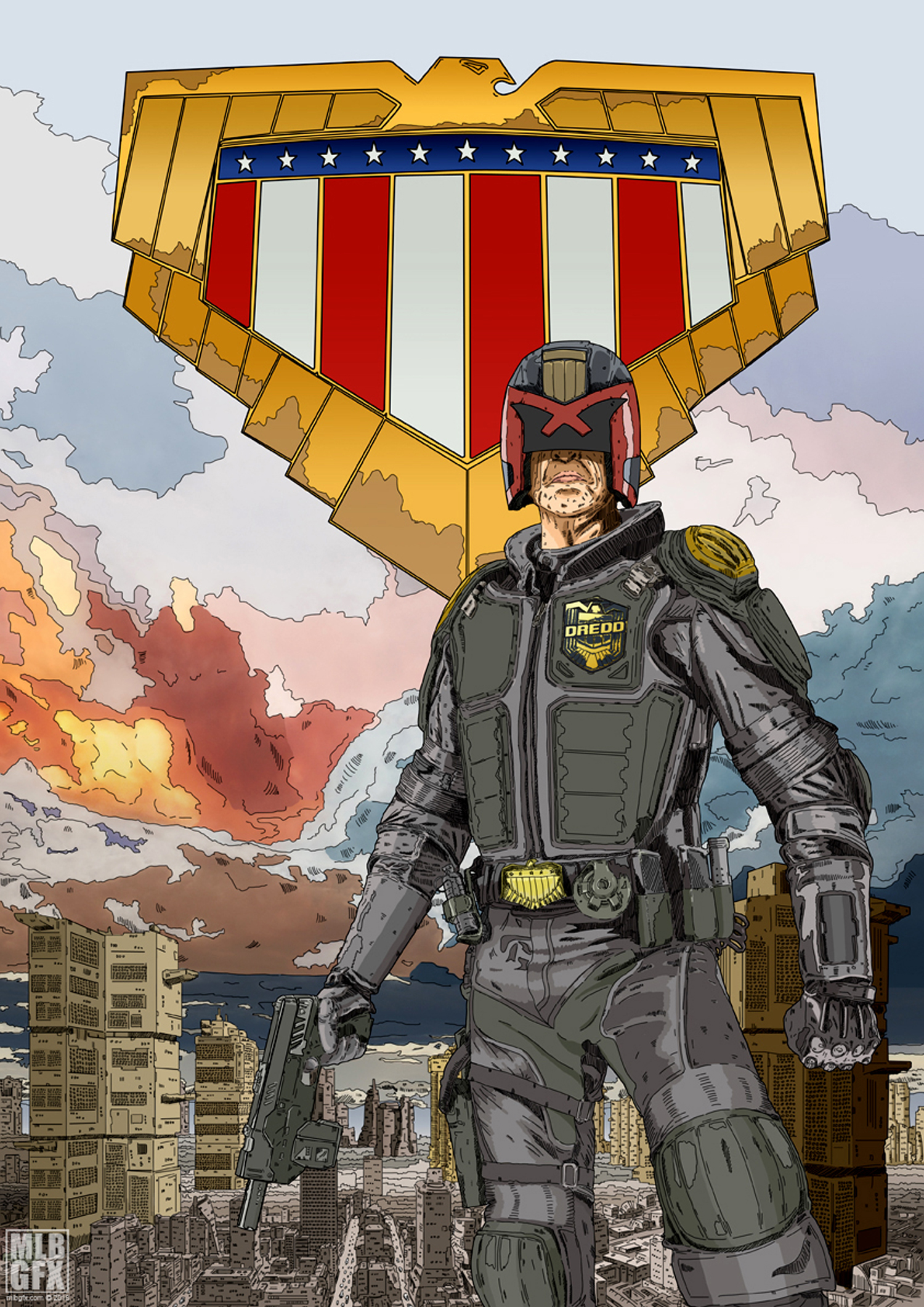 Judge Dredd A3 Poster 4
