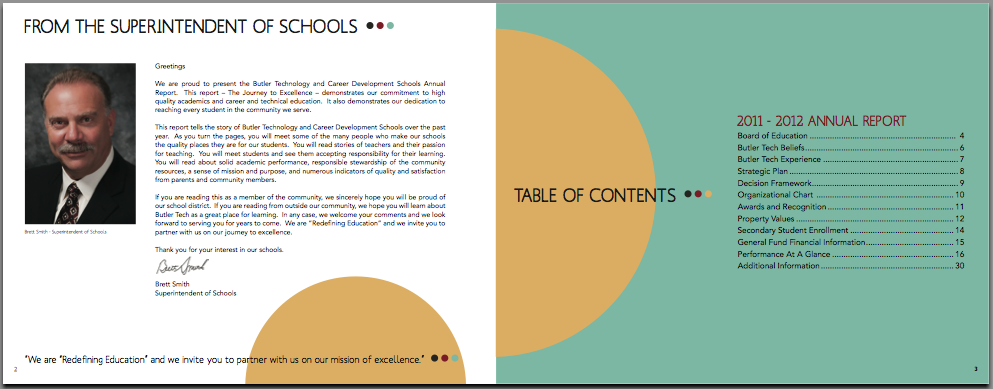 Annual Report Inside Spread