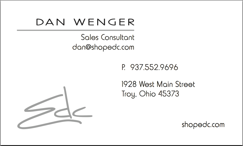 Business Card Design Front