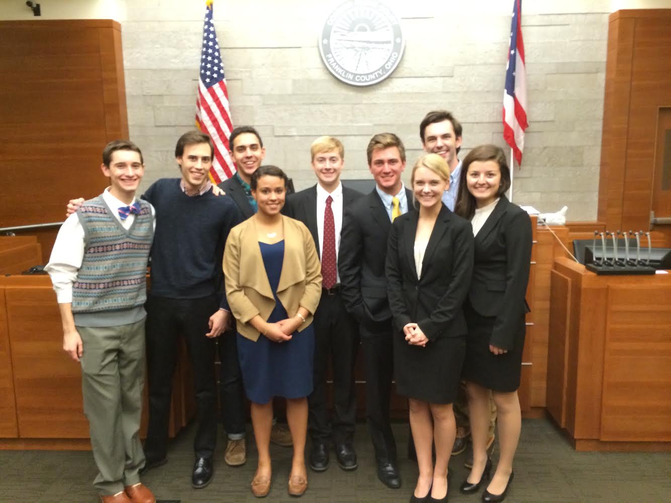 Miami D (left to right): Addison Caruso, Adam Myers, Alex Block, Christina Morales, Reese Wells, Austin Woriell, Sydney Scribner, Chase Shelton, Bella Seesberg