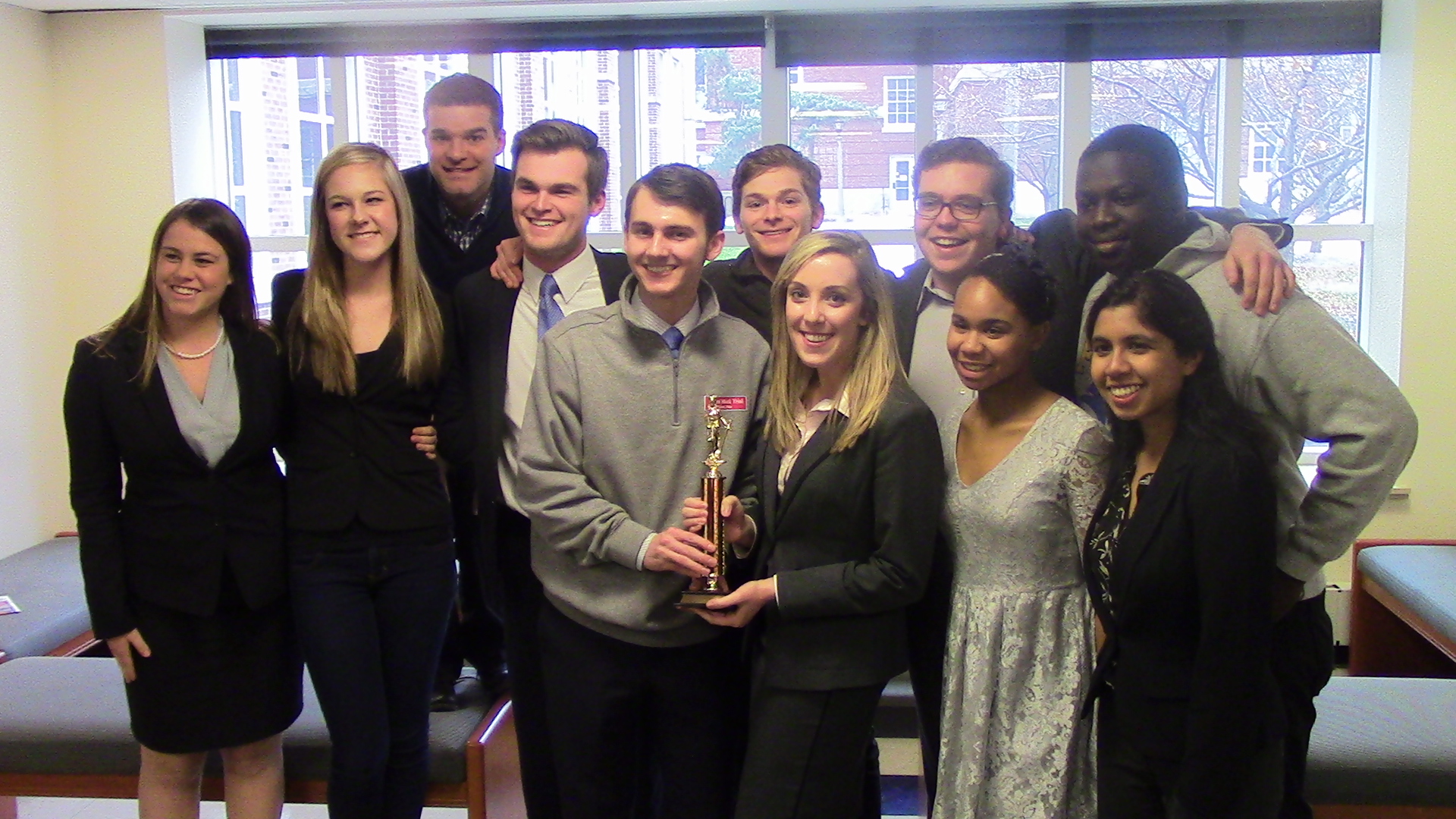 Julia Luna, Dani Kunkel, Coach Neal Schuett, Spencer Tackett, Adam Korn, Katie O'Keeffe, Oliver Zoellner, Jazmine Kee, Imokhai Okolo, Reeti Pal.