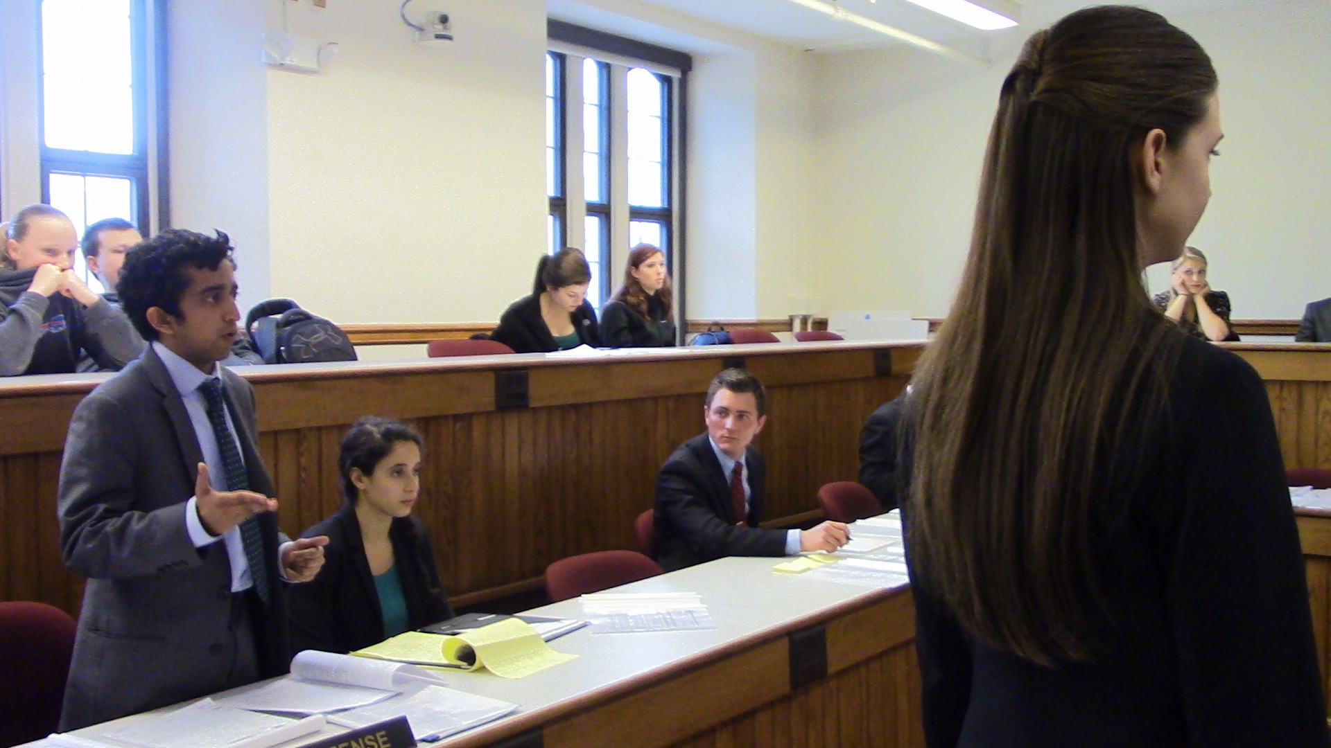 Brown B objects to Sophomore Tarah Mason's cross-examination