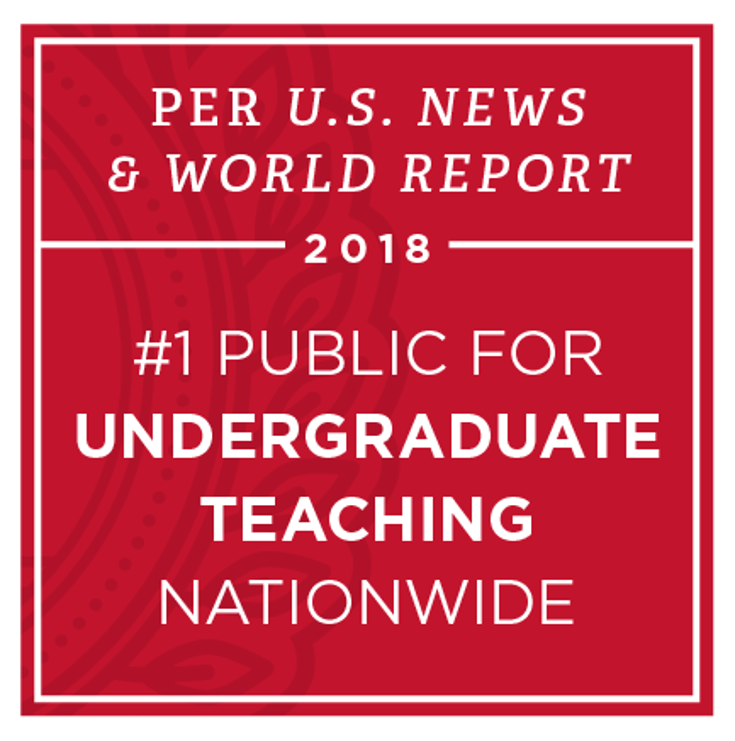 Why look anywhere else? Miami's focus on undergraduate teaching is above all other public schools in america. That means more time with professors, greater access to resources, and unparalleled academic opportunities from the second you step on campus. 