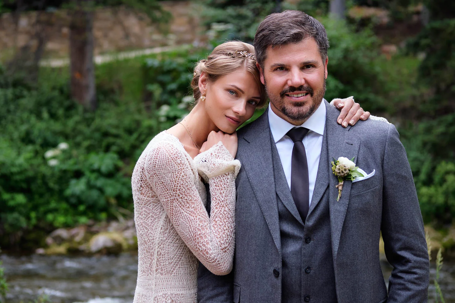 Fashion model Anna Selezneva's wedding in Vail Colorado. Wedding ceremony at the Vail Chapel. Wedding reception at The 10th on Vail Ski Resort.