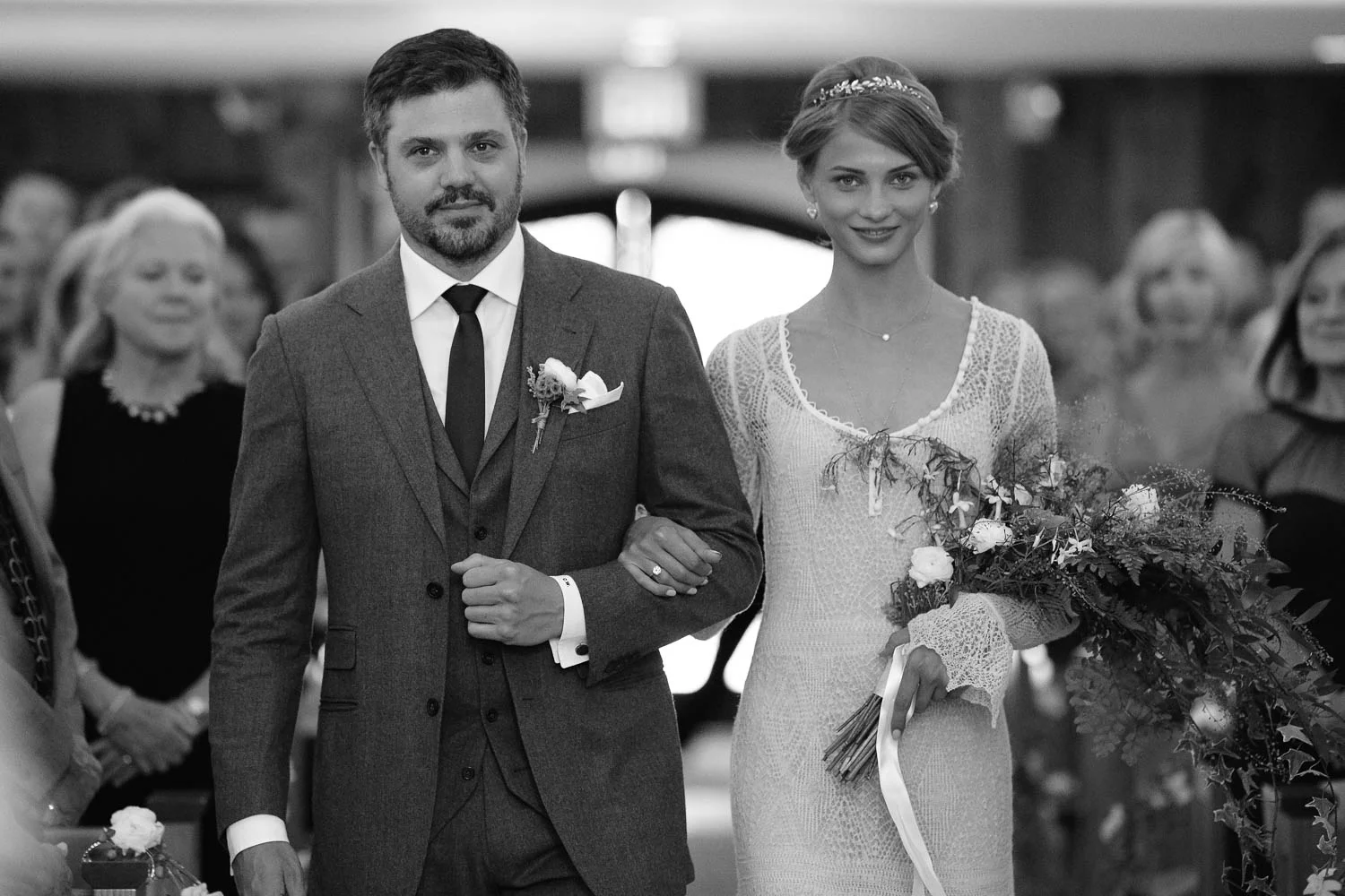 Fashion model Anna Selezneva's wedding in Vail Colorado. Wedding ceremony at the Vail Chapel. Wedding reception at The 10th on Vail Ski Resort.