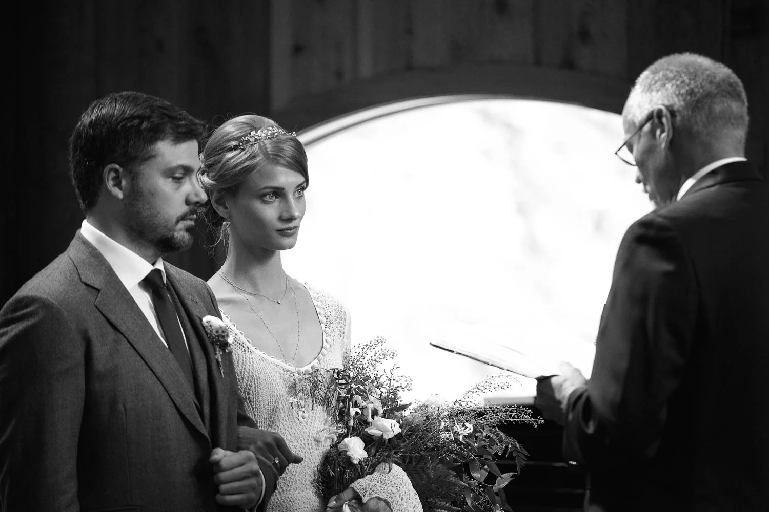 Fashion model Anna Selezneva's wedding in Vail Colorado. Wedding ceremony at the Vail Chapel. Wedding reception at The 10th on Vail Ski Resort.