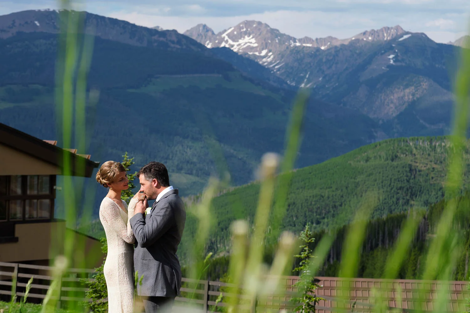 Fashion model Anna Selezneva's wedding in Vail Colorado. Wedding ceremony at the Vail Chapel. Wedding reception at The 10th on Vail Ski Resort.