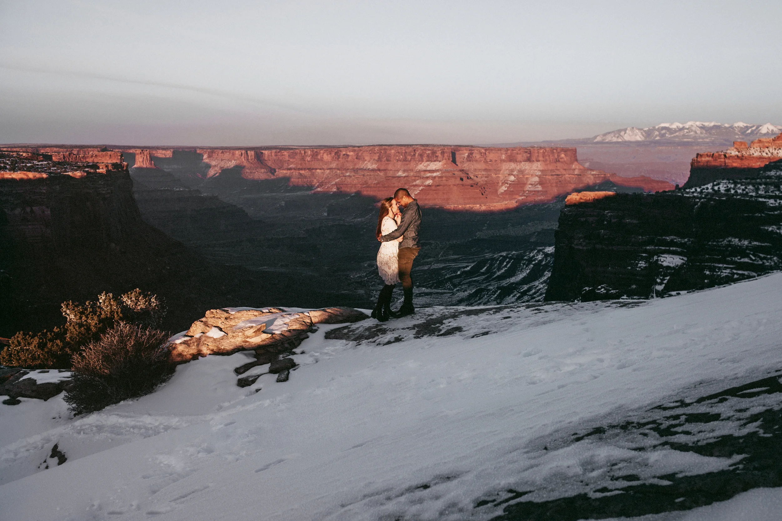 Canyonlands National Park Winter Engagement Session