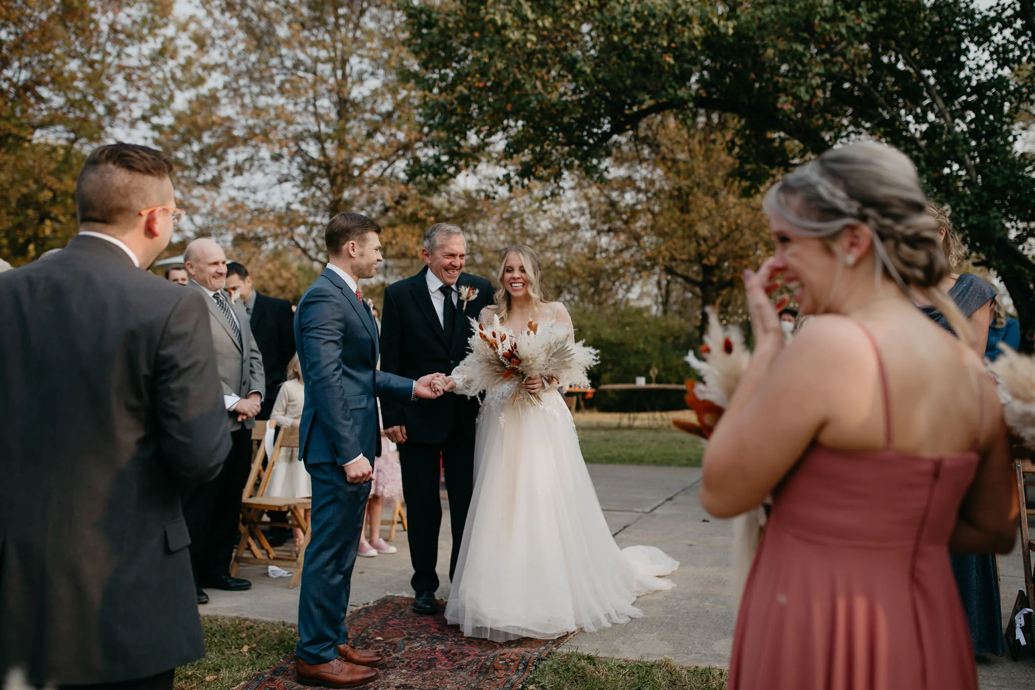 Backyard Fall Wedding in Cincinnati