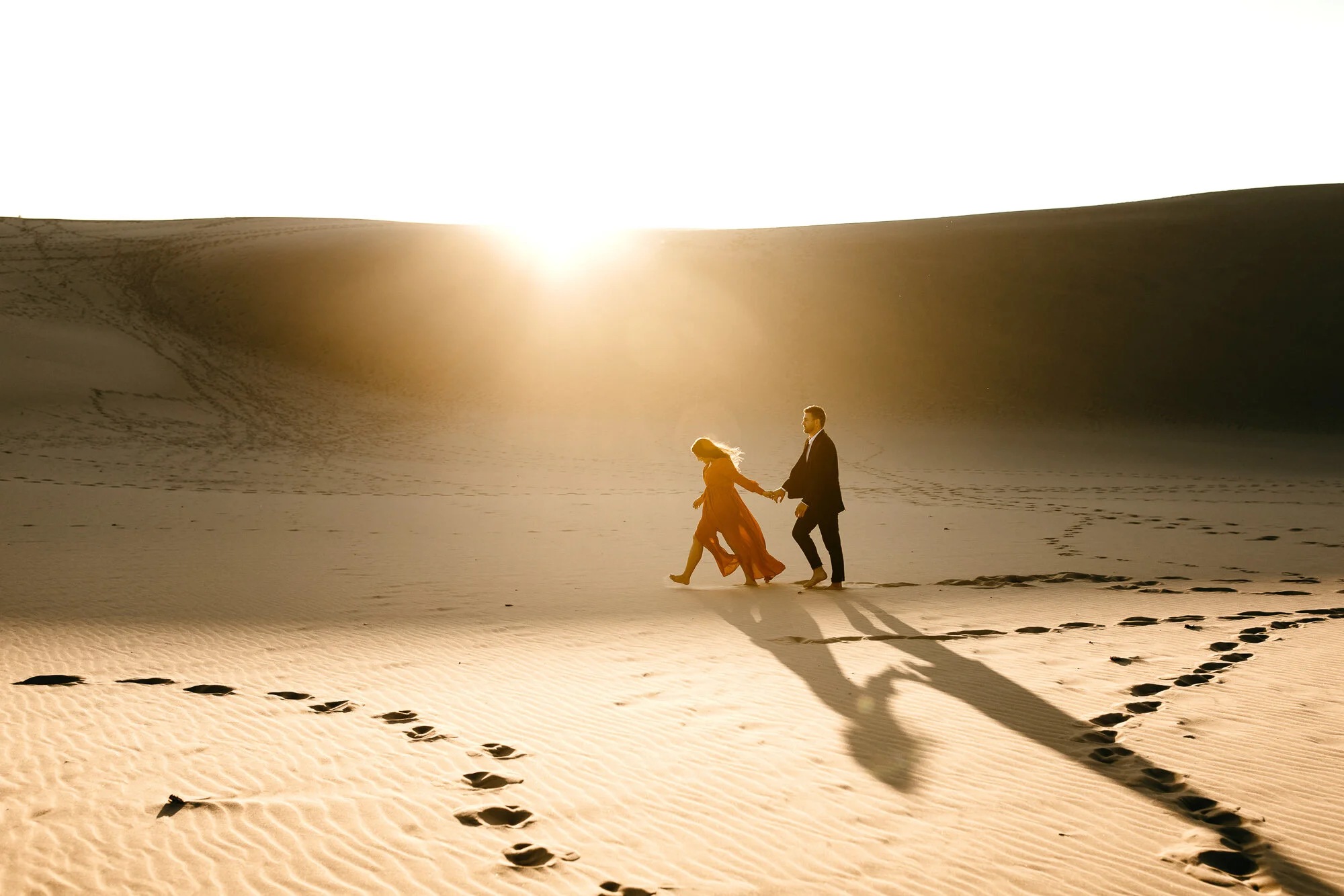Silver Lake Sand Dunes Engagement Session