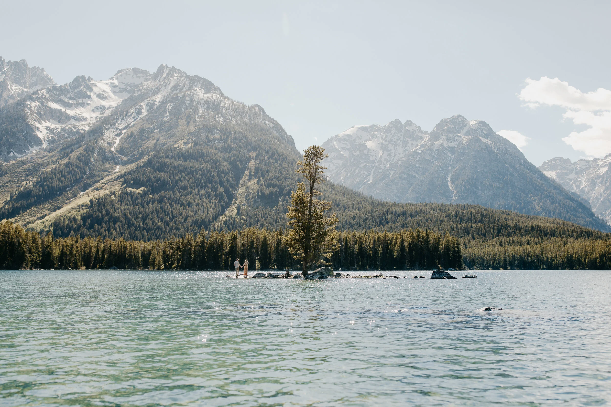 Grand Teton Canoeing Engagement