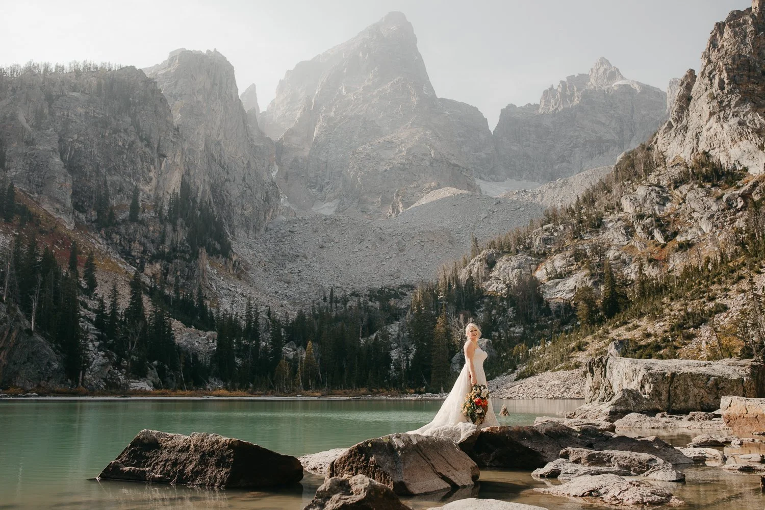 Delta Lake Elopement in Grand Teton National Park