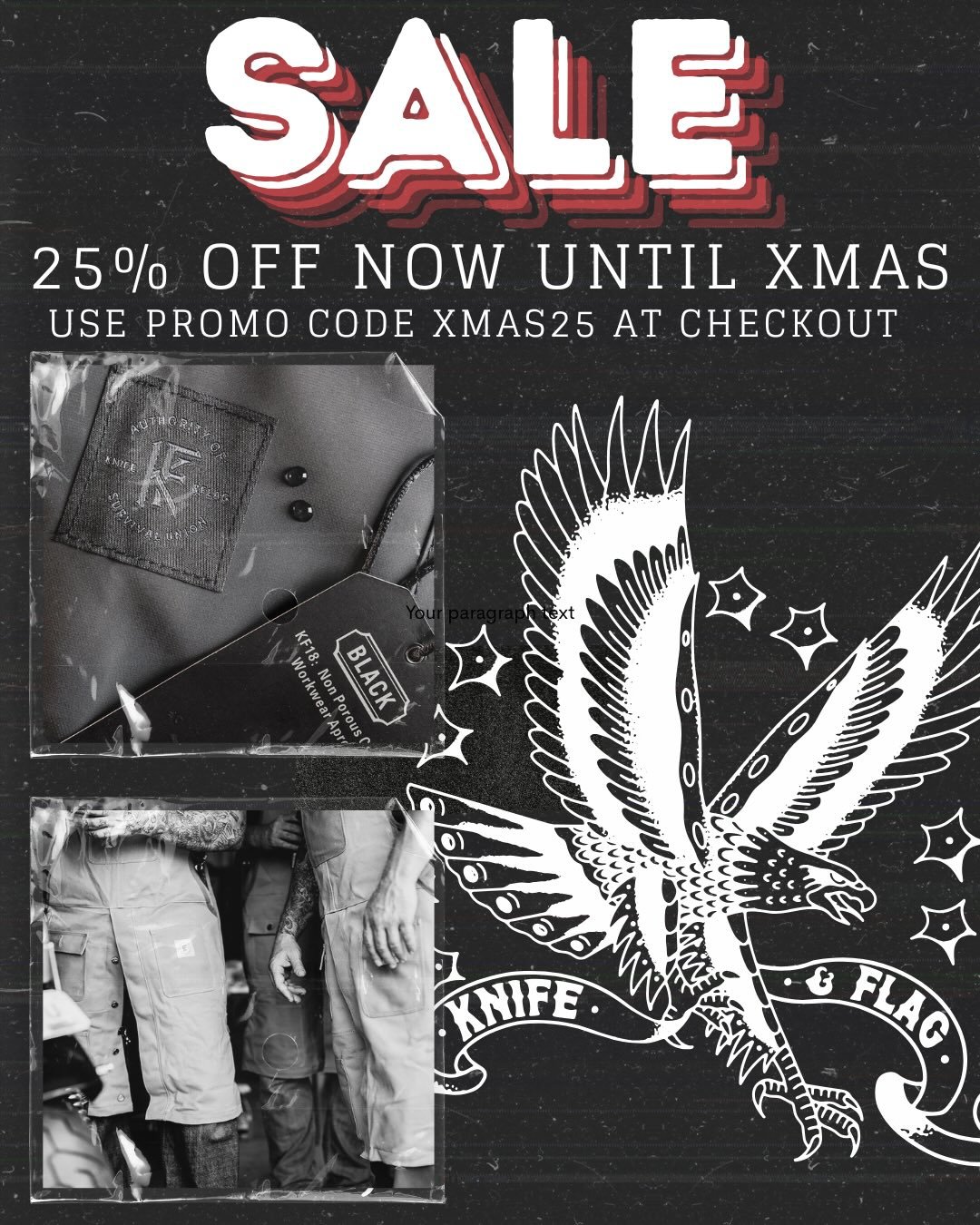 Now until Christmas! 25% off all products, use promo code &ldquo;xmas25&rdquo; at checkout!