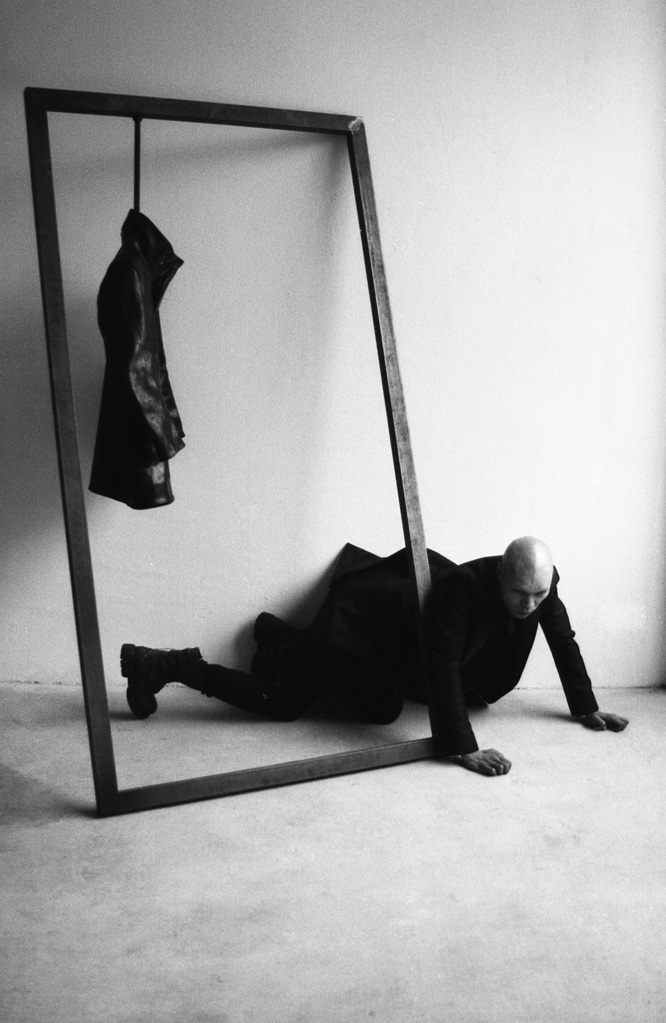 sustain - obscur autumn/winter 2016-2017 Photography Cristina Cipriani Styling Andrei Yakovlev Mich Model Valentin Tszin Furniture design Martin Kallin x OBSCUR Magnetic hangers Yukio Kimura x OBSCUR