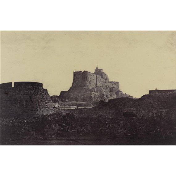 Captain Linnaeus Tripe - Trichinopoly Rock from the West 1858 - Robert Hershkowitz Ltd